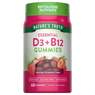 Natures Truth Vitamin D3 Vitamin B12 60 Gummies - 60 CT - Image 2