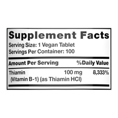 Nt Vit B-1 100mg 100 Tablets - 100 CT - Image 4
