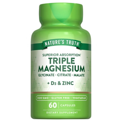 Nt Triple Magnesium D3 & Zinc 60ct Capsules - 60 CT - Image 2
