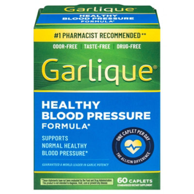 Garlique Healthy Blood Pressure Formula 60ct - 60 CT - Image 2