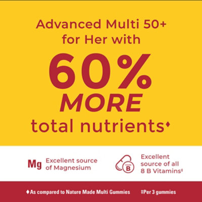 Nature Made Advanced Multivitamin Gummies 50 Plus For Her - 84 CT - Image 2