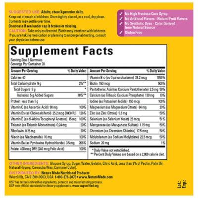 Nature Made Advanced Multivitamin Gummies 50 Plus For Her - 84 CT - Image 4