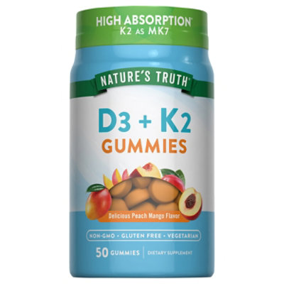 Nt K2 D3 Calcium 50ct Gummies - 50 CT - Image 2