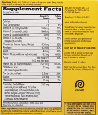 Airborne Immune Essentials Effervescent Tablets Zesty Orange - 30 CT - Image 4