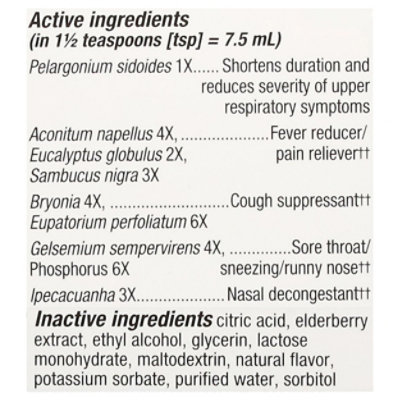 Sambucus Cold Flu Relief Syrup - 4 FZ - Image 3