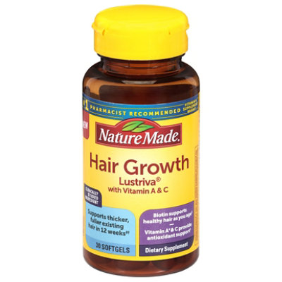 Nature Made Hair Growth Softgels - 30 CT - Image 2