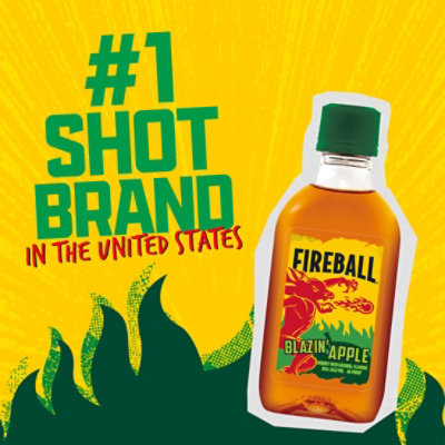 Fireball Blazin Apple Cinnamon Whisky 50ml 66 Proof - 50 ML - Image 2