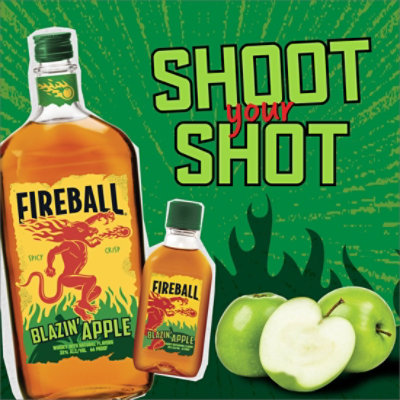 Fireball Blazin Apple Cinnamon Whisky 50ml 66 Proof - 50 ML - Image 4