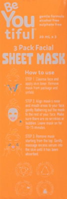 Beyoutiful Facial Sheet Mask 3 Pack - 2 OZ - Image 5