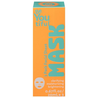Beyoutiful Facial Sheet Mask 3 Pack - 2 OZ - Image 2