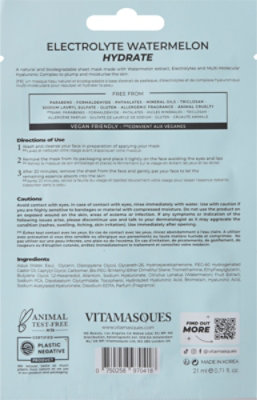 Vitamasques Electrolyte Watermelon Sheet Mask - EA - Image 4
