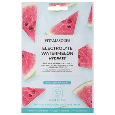 Vitamasques Electrolyte Watermelon Sheet Mask - EA - Image 1