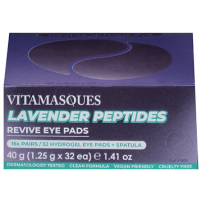 Vitamasques Lavender Peptides Hydrogel Eye Pads Jar - EA - Image 1