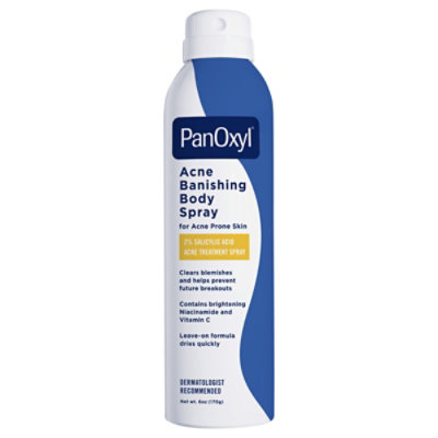 Panoxyl Acne Banishing Body Spray 2% Salicylic Acid, 6oz - 6 OZ - Image 1