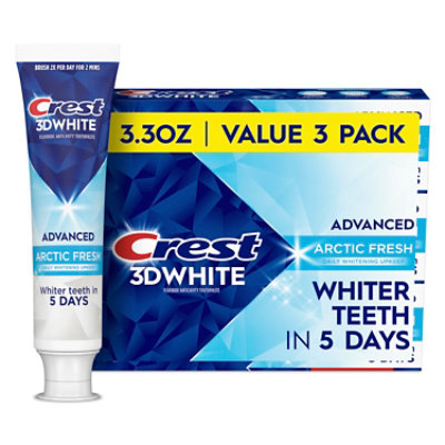 Crest 3dw Adv Artic Fr Tp 3pk - 3-3.3 OZ - Image 1