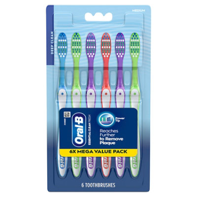 Oral B Fresh & Clean Toothbrushes Medium 6 Count - 6 CT - Image 7