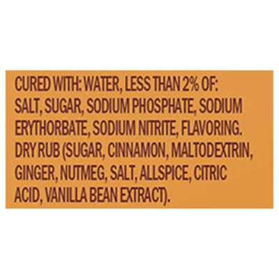 Hatfield Pumpkin Spice Flavored Thick Cut Bacon 12 Oz - 12 OZ - Image 4