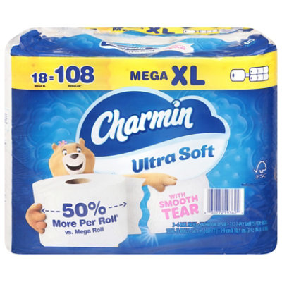 Charmin Ultra Sft Bath Tissue 18mr Xl - 18 RL - Image 1