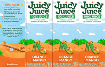 Juicy Juice Immune System Support Orange Mango 8/6.75oz - 100% Juice - 54 FZ - Image 5