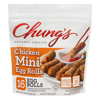 Chungs Gourmet Quality Egg Roll Chicken Mini - 20 OZ - Image 2