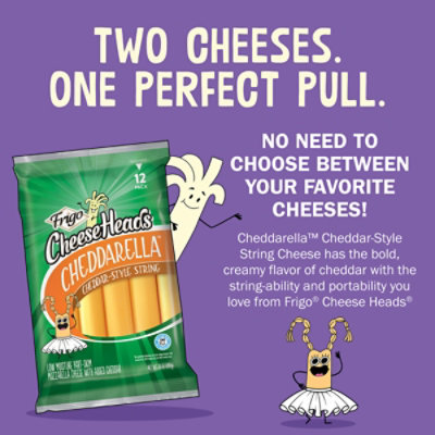 Frigo String Cheddarella Cheese Heads, 10 Oz - 10 OZ - Image 5
