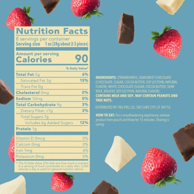 Tru Fru Strawberries Chocolate White And Dark - 8 OZ - Image 2