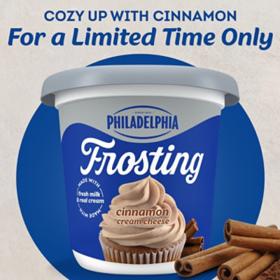 Philadelphia Cinnamon Cream Cheese Frosting, Tub, 16 Oz - 16 OZ - Image 3