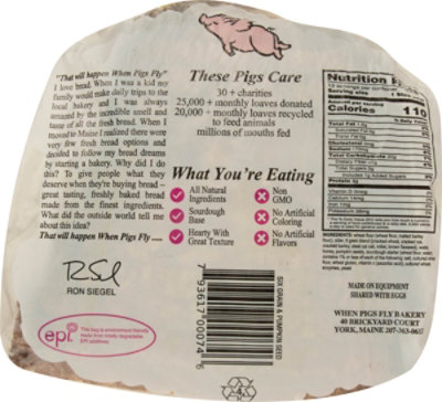 When Pigs Fly Six Grain & Pumpkin Seed Bread - 20 OZ - Image 5