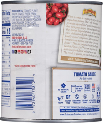 Tuttorosso No Salt Added Tomato Sauce, 28oz Can - 28 OZ - Image 5