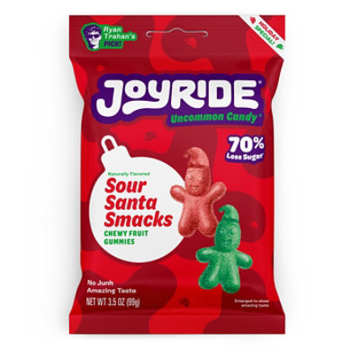 Joyride Gummy Sour Santa Smacks - 3.5 OZ - Image 1