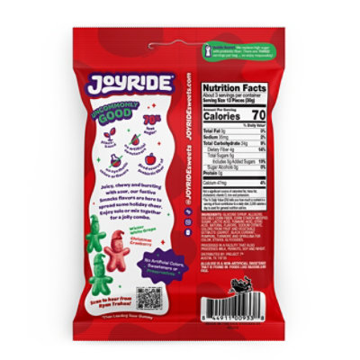 Joyride Gummy Sour Santa Smacks - 3.5 OZ - Image 3