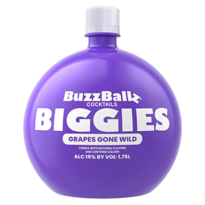 Buzzballz Biggies Grapes Gone Wild Rts 1.75 Lt 30 Proof - 1.75 LT