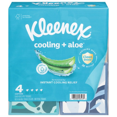 Kleenex Cooltouch Facial Tissue Uprite Bdl 4 Pk - 4-50 CT - Image 2