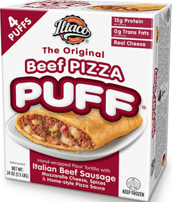 Iltaco Beef Pizza Puff 4ct, 24 Oz - 24 OZ - Image 1