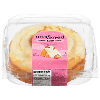 Overjoyed Angel Food Cake Round 10 Oz - 10 OZ - Image 1