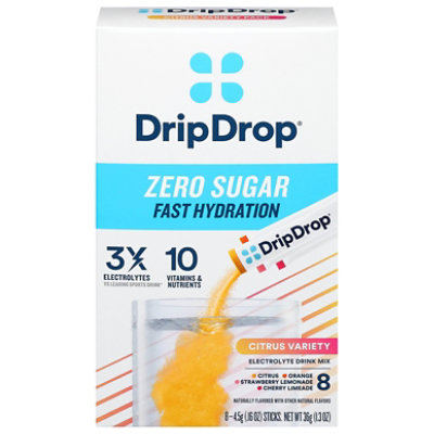 Drip Drop Hydrate Zero Citrus 8ct - 1.3 OZ - Image 2