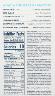 Drip Drop Hydrate Zero Citrus 8ct - 1.3 OZ - Image 5