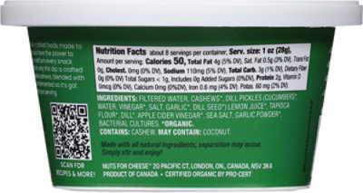 Nuts For Cheese Cashew Dip Dill Pickle 7.4oz - 7.4 OZ - Image 5