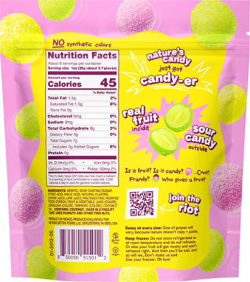 Fruit Riot Mixed Sour Grapes 8oz - 8 OZ - Image 5