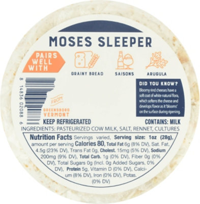 Jasper Hill Moses Sleeper Cheese - 8 OZ - Image 5
