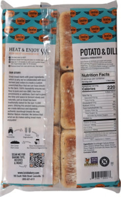 Izzio Potato Dill Sourdough Sandwich Rolls 6 Count - 24 OZ - Image 5