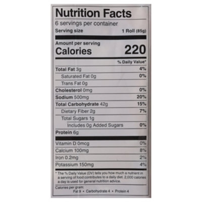 Izzio Potato Dill Sourdough Sandwich Rolls 6 Count - 24 OZ - Image 3