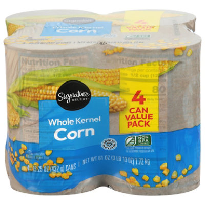 Signature Select Whole Kernel Corn 4 Pk 15.25 Oz - 4-15.25 OZ - Image 2