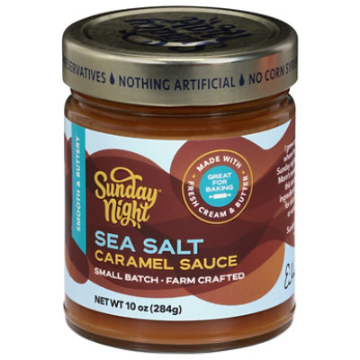 Sunday Night Caramel Sauce Sea Salt - 10 OZ - Image 1