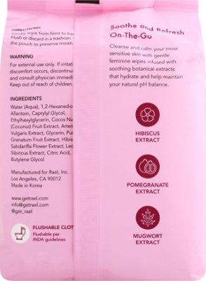 Rael Wipes Feminine Soothing - 30 CT - Image 5