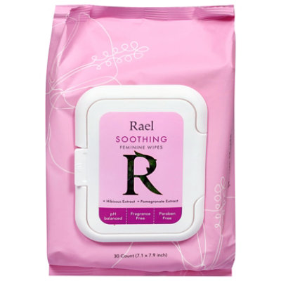 Rael Wipes Feminine Soothing - 30 CT - Image 1