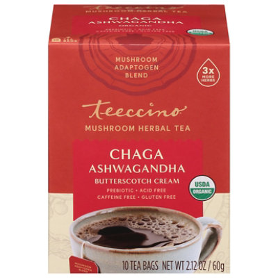 Teeccino Tea Ashwagandha Mushroom - 10 CT - Image 3