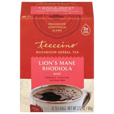 Teeccino Tea Rhodiola Mushroom - 10 CT - Image 3