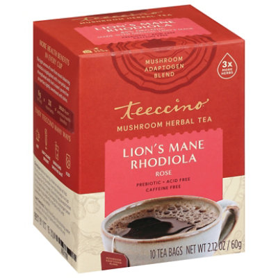Teeccino Tea Rhodiola Mushroom - 10 CT - Image 1