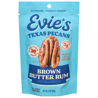 Evies Pecans Roasted Brown Butter Rum 3oz - 3 OZ - Image 2